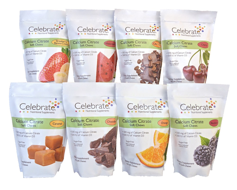 Calcium Citrate Soft Chew Combos - Celebrate